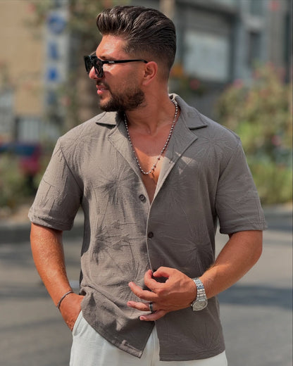 Grey Half Sleeve Shirt