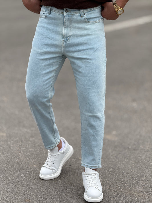 Light Blue Boyfriend Jeans