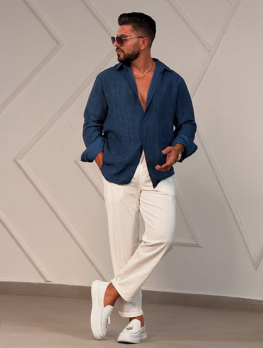Navy Blue Shirt