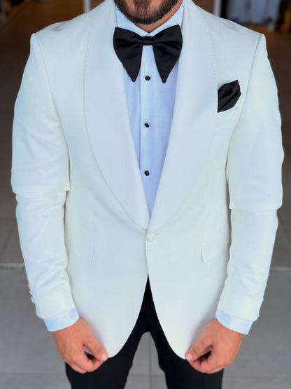 White & Black Suit