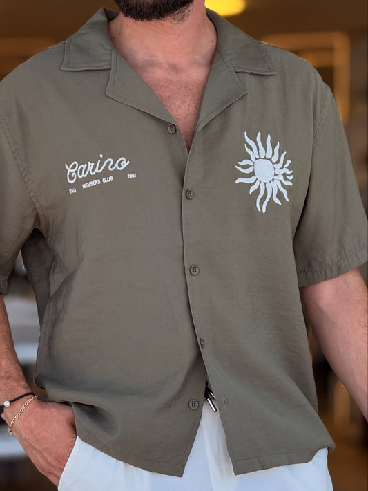 Grey Shirt With Pattern