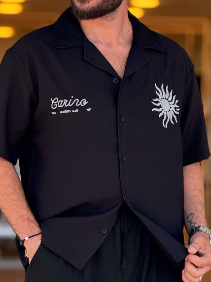 Black Shirt With Pattern