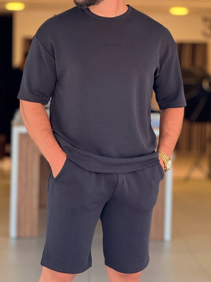 T-shirt & Short Black Set