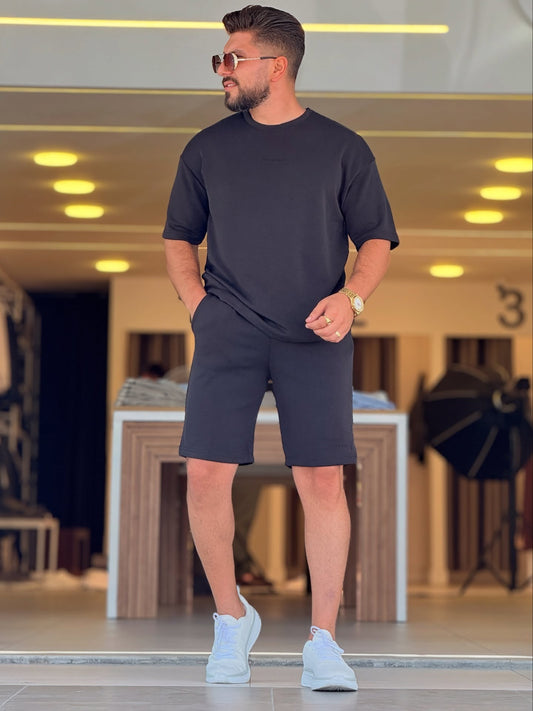 T-shirt & Short Black Set