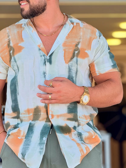White Shirt With Pattern