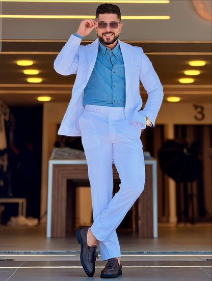 O,Zero White Suit