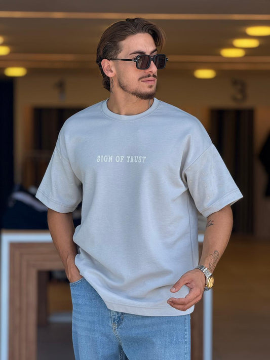Light Grey Over Size T-Shirt