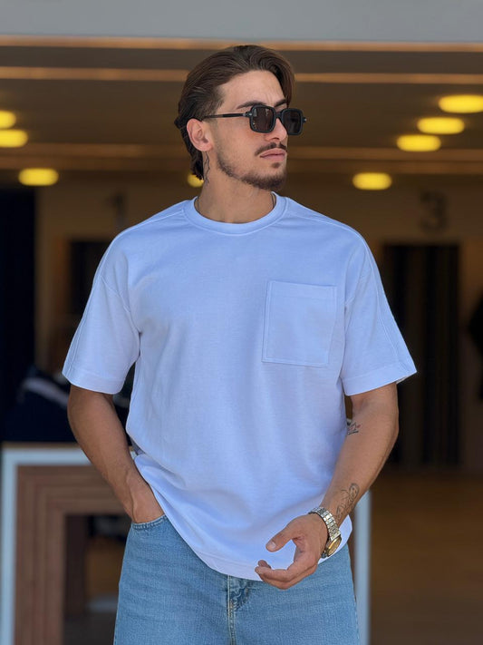 Side Pocket Over Size T-Shirt