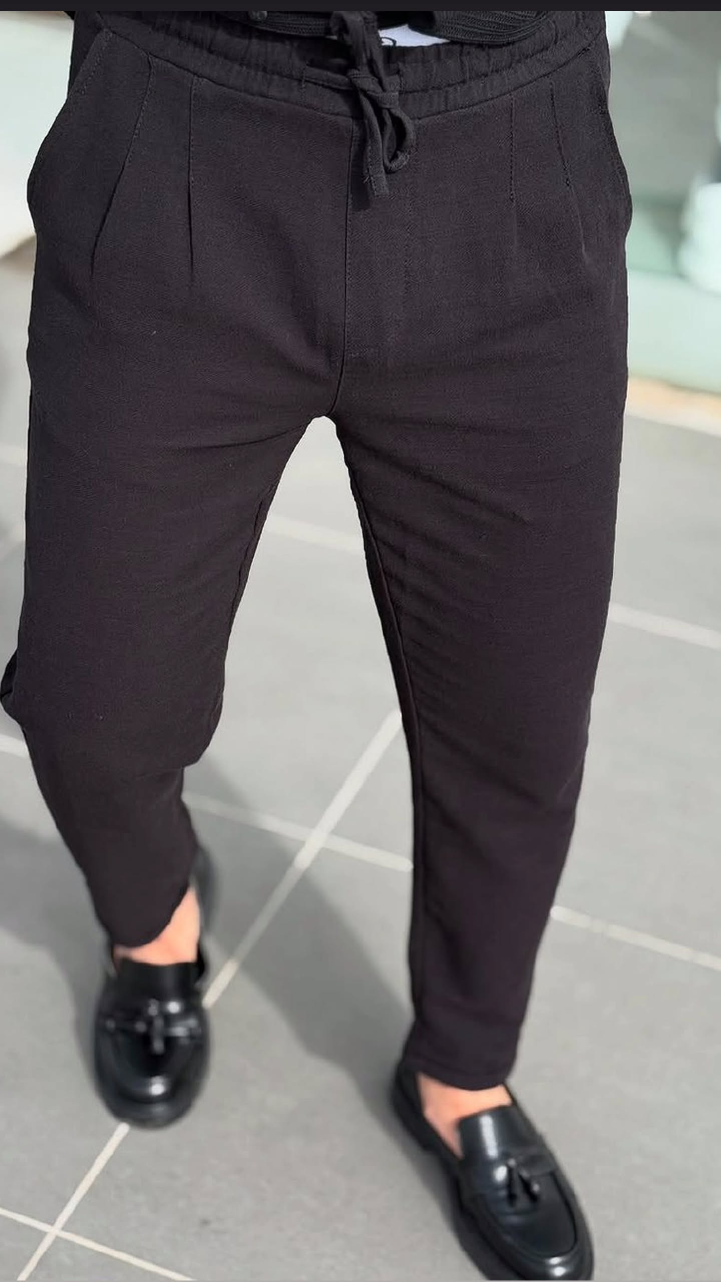 Black Linen Pants