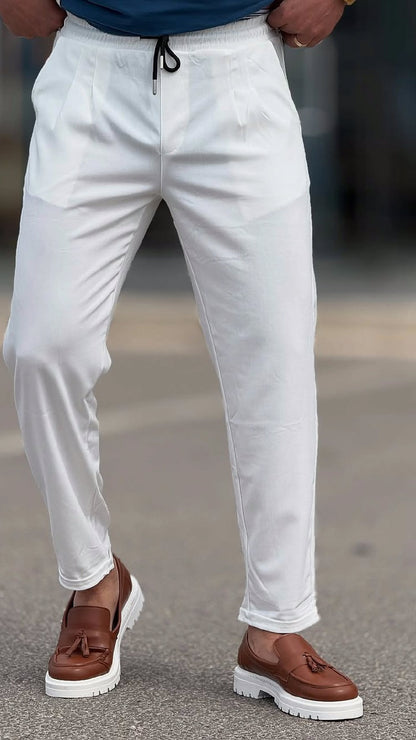 White Cotton Pants