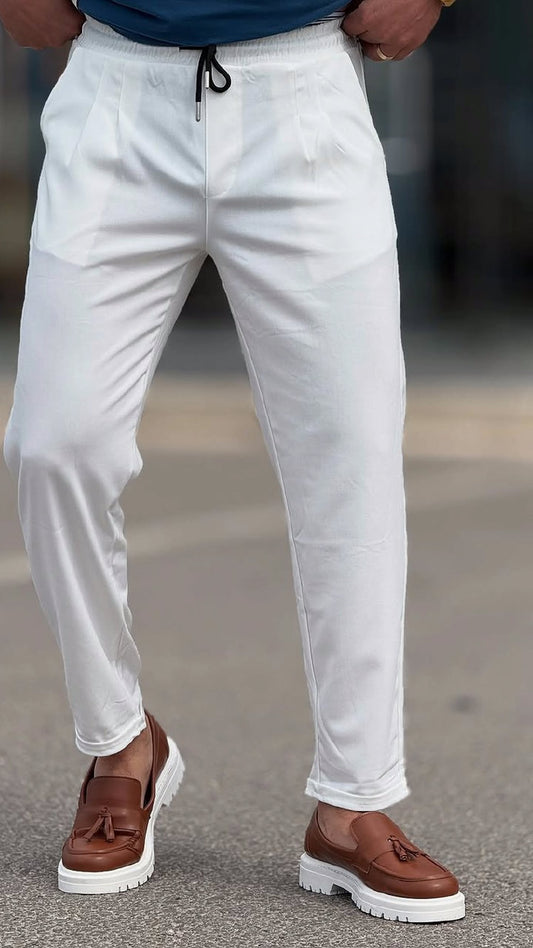 White Cotton Pants