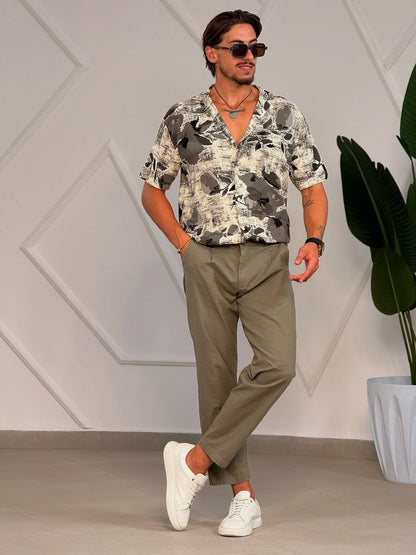 Jungle Green Floral Shirt