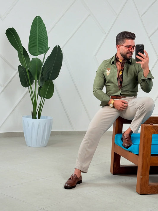 Green Casual Shirt