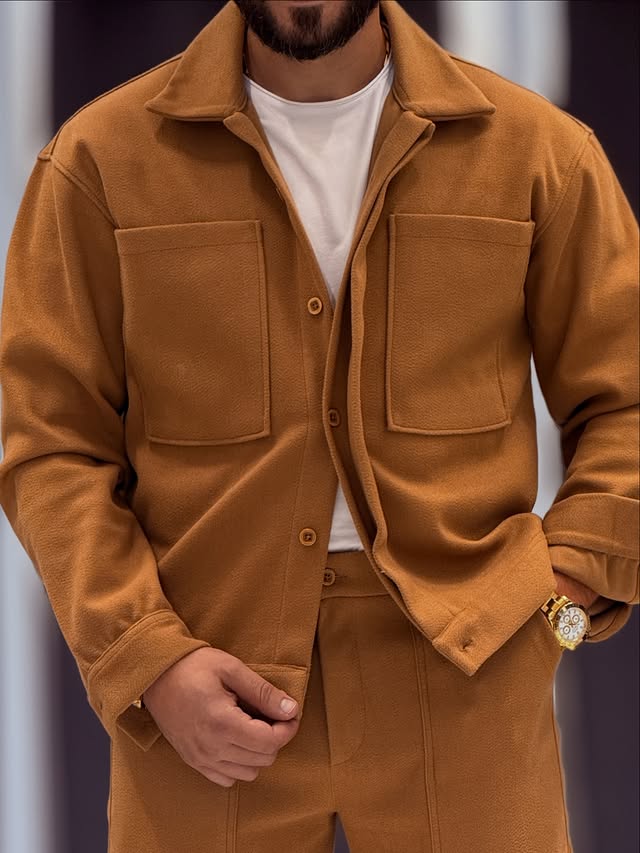 Ozero Brand Camel Chemise Set