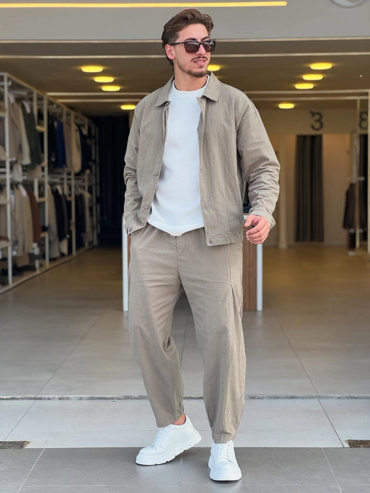 Olive Green Chemise Set