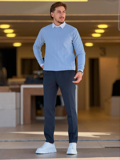 Baby Blue Casual Top