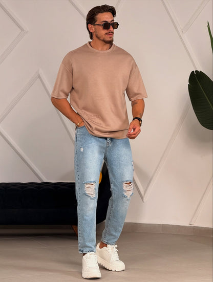 Beige Oversize T-Shirt