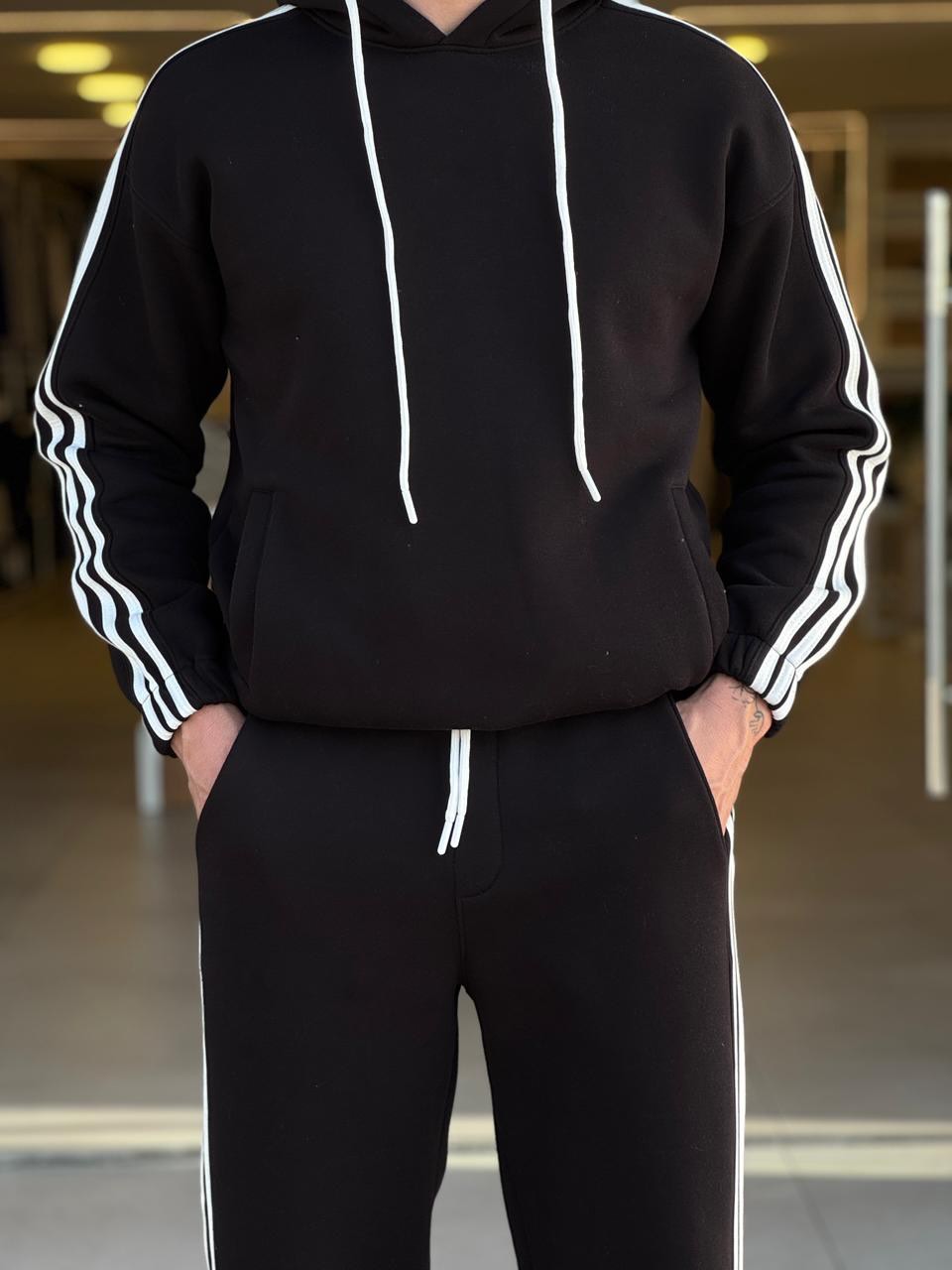 Ozero Brand Black Hoody Set