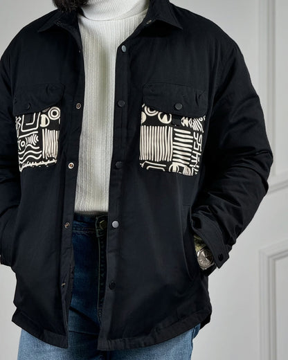 Patterned Jacket in Black