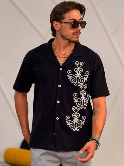 Black Linen Shirt