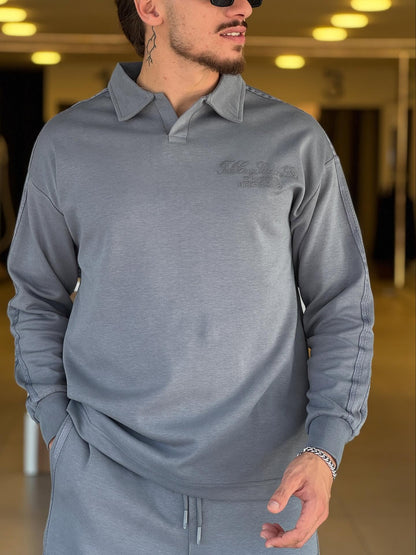 Grey Polo Set