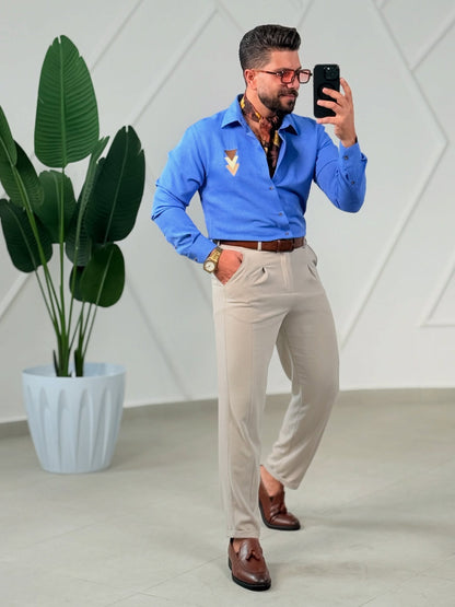 Blue Casual Shirt
