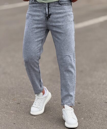 Gray Boyfriend Jeans