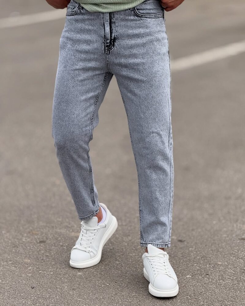 Gray Boyfriend Jeans