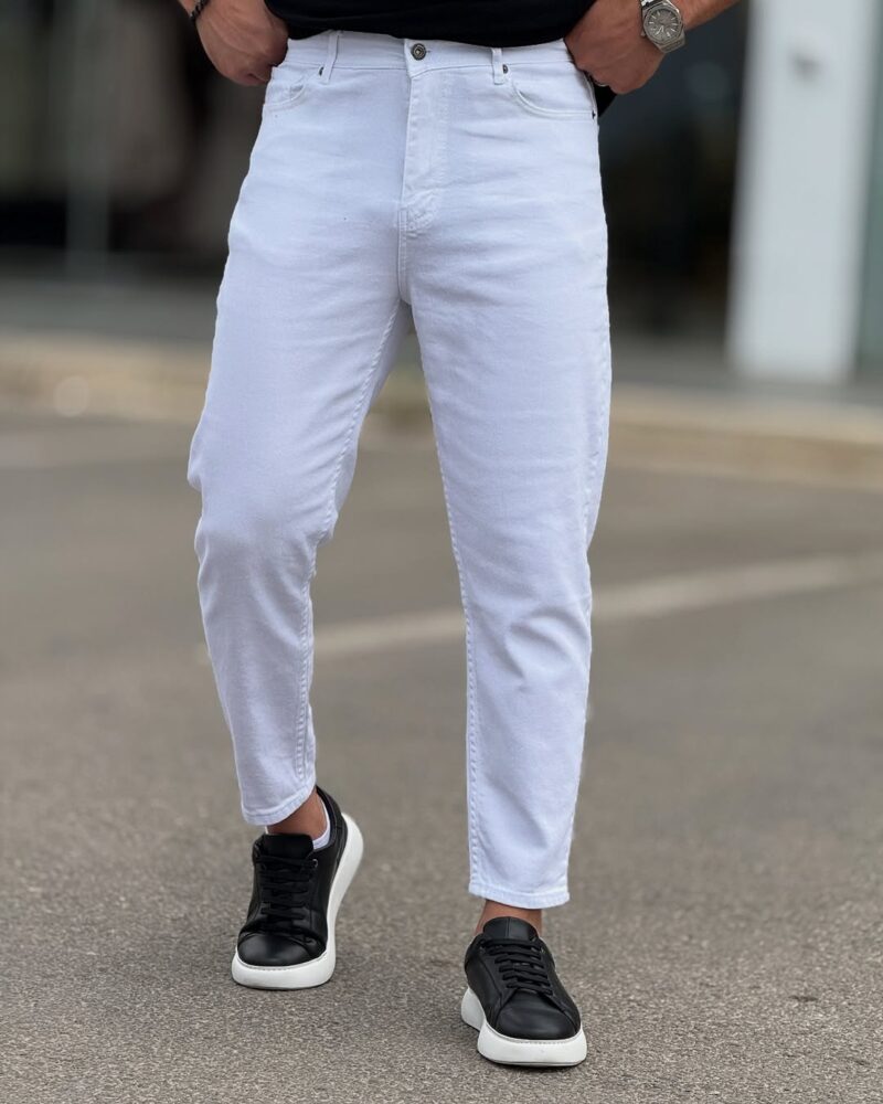 White Boyfriend Jeans