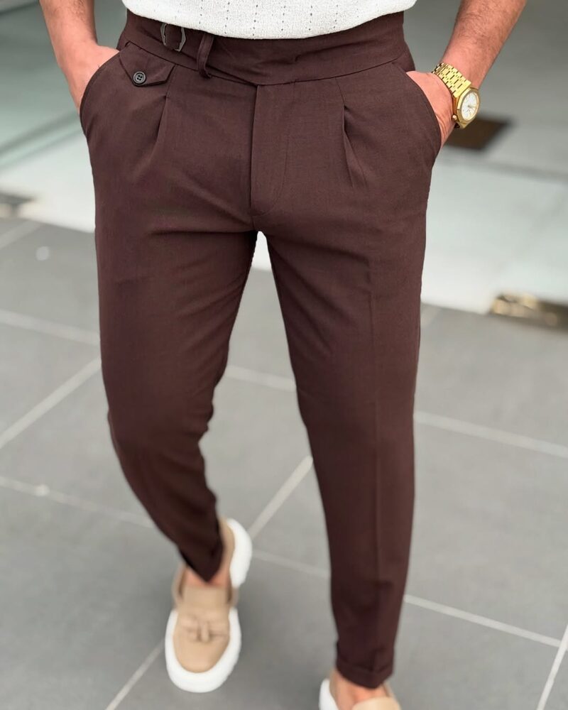Brown High-waist pants