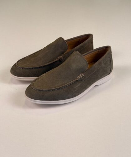 Olive Green Loafers chamois