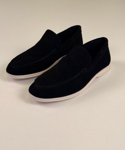 Black/White Loafers Chamois