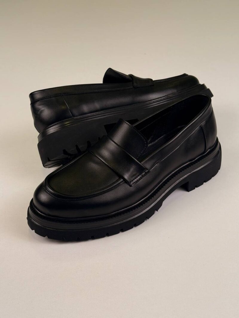 Full Black Loafers Shoes - Image 5