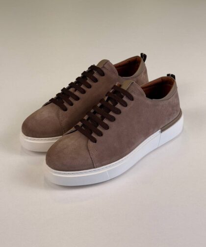 Gray/White Chamois Sneakers