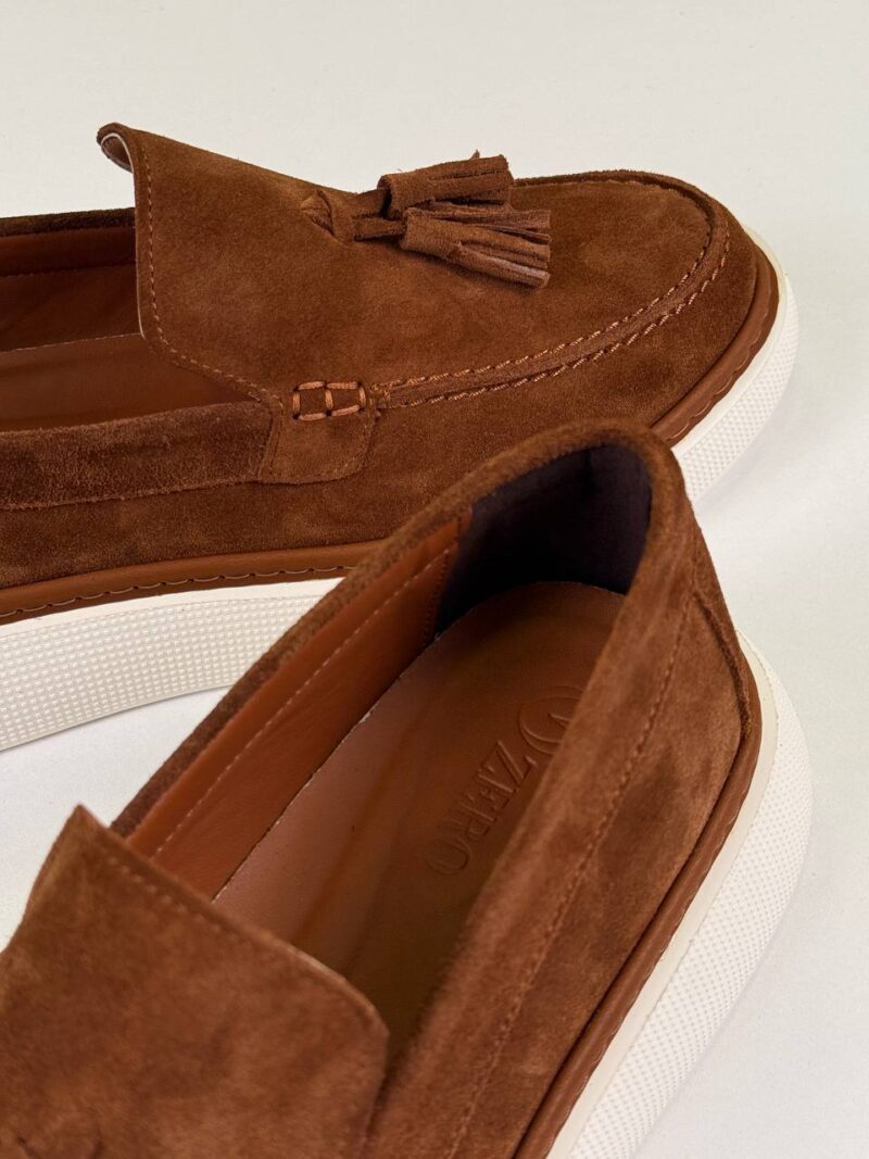 Havan/White Chamois Loafers - Image 4