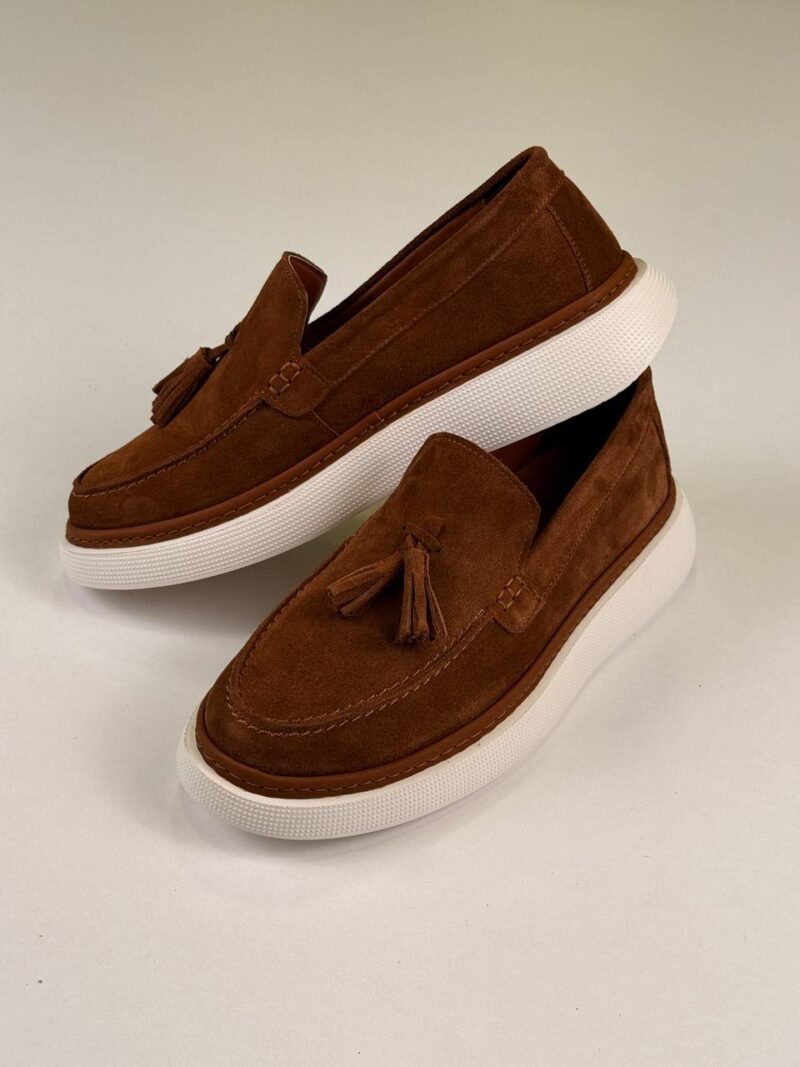 Havan/White Chamois Loafers - Image 5