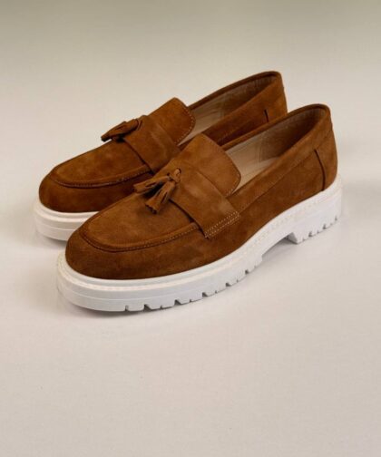 Havan/White Loafers Chamois