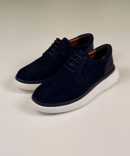 Navy Blue/White Casual Shoe