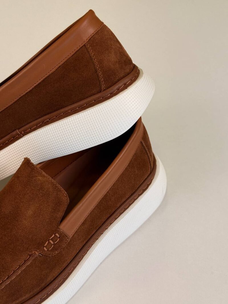 Havan/White Chamois Loafers - Image 4