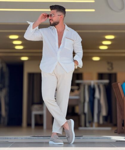 White Linen Chemise