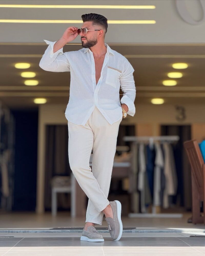 White Linen Chemise