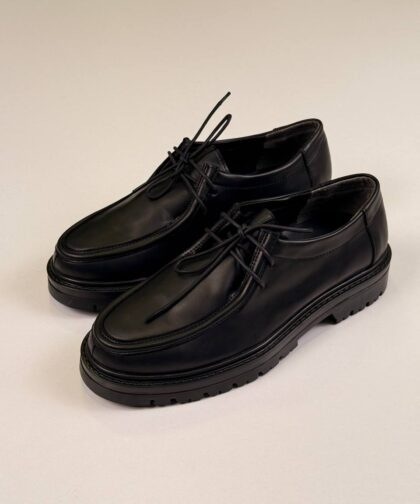 Full Black Leather Shoes