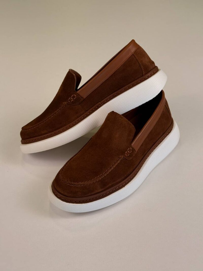 Havan/White Chamois Loafers - Image 6