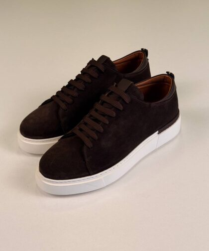 Brown/White Chamois Sneakers