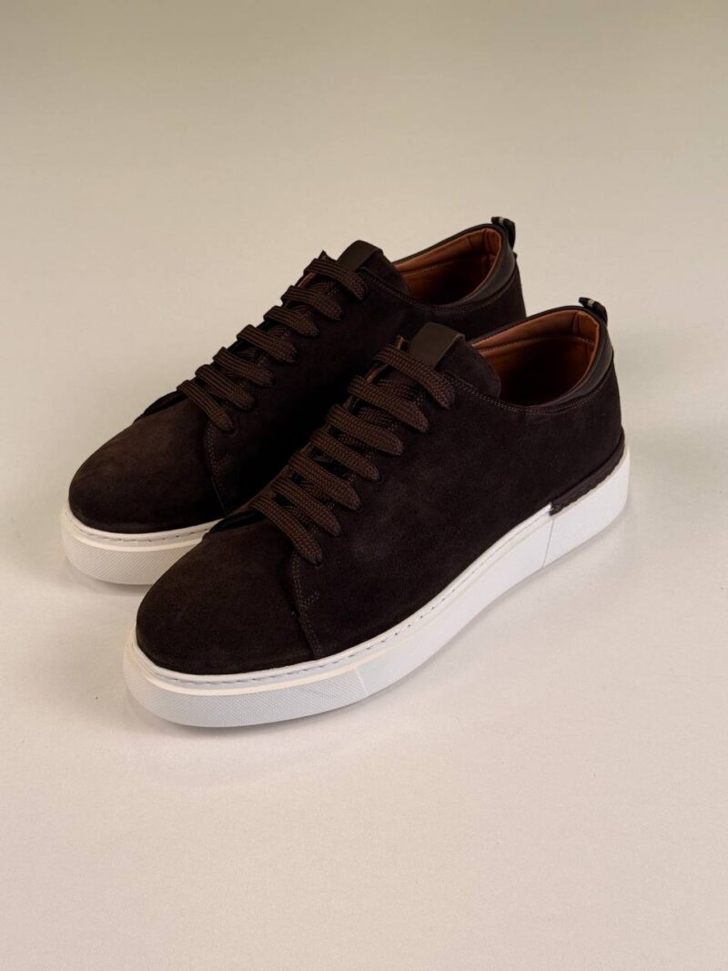 Brown/White Chamois Sneakers