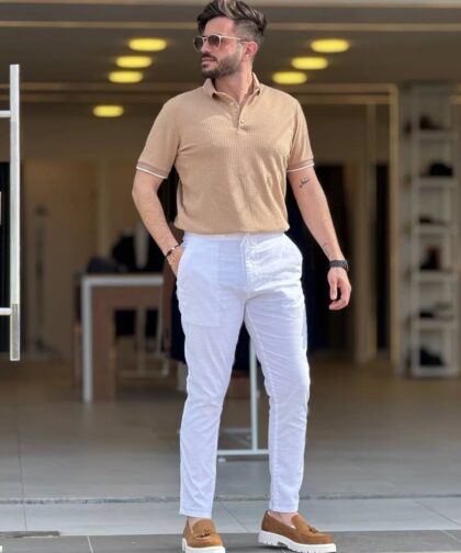 Beige Polo