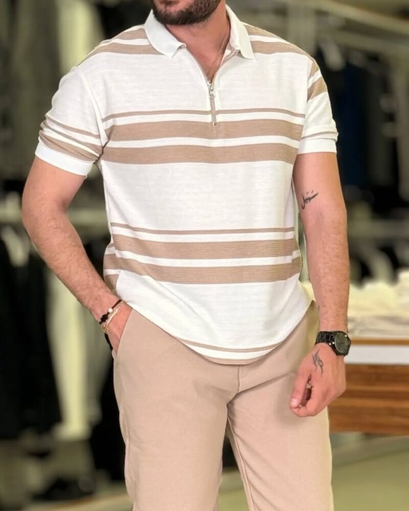 White/Beige Polo - Image 2