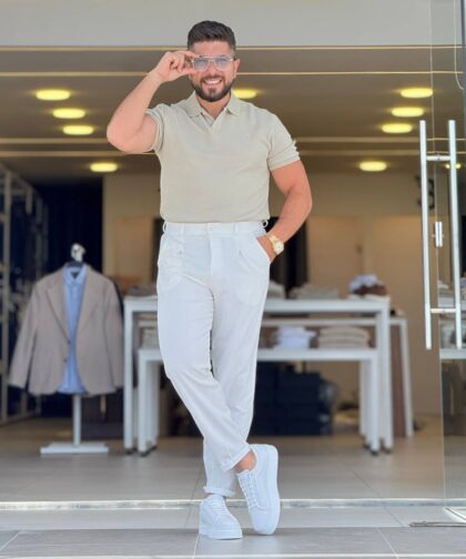 Beige Polo