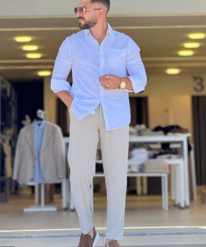 White Linen Chemise