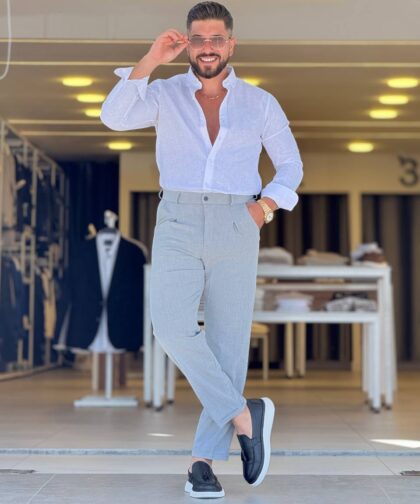 White Linen Chemise